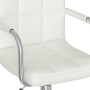 Silla de comedor giratoria cuero sintético blanco de vidaXL, Sillas de comedor - Ref: Foro24-3088185, Precio: 100,64 €, Descu...