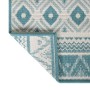Alfombra de exterior gris y verde agua reversible 80x150 cm de vidaXL, Protectores para exterior - Ref: Foro24-364791, Precio...