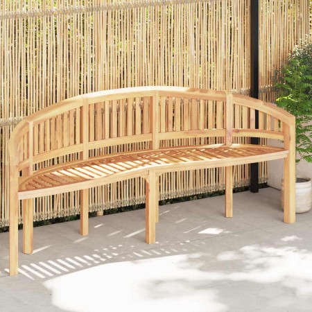 Banco banana de madera maciza de teca 200 cm en Bancos de jardín | Comprar online en Foru.es