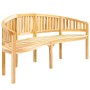 Banco banana de madera maciza de teca 200 cm en Bancos de jardín | Comprar online en Foru.es