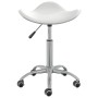Taburete de salón de belleza de cuero sintético blanco de vidaXL, Sillas de peluquería - Ref: Foro24-323683, Precio: 57,03 €,...