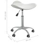 Taburete de salón de belleza de cuero sintético blanco de vidaXL, Sillas de peluquería - Ref: Foro24-323683, Precio: 57,03 €,...