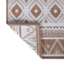 Alfombra de exterior gris y blanca reversible 80x150 cm de vidaXL, Protectores para exterior - Ref: Foro24-364794, Precio: 23...