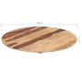 Superficie de mesa redonda madera maciza sheesham 25-27 mm 70cm de vidaXL, Tableros para mesas - Ref: Foro24-285975, Precio: ...
