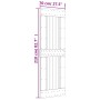 Puerta corredera con herrajes madera maciza de pino 70x210 cm de vidaXL, Puertas - Ref: Foro24-3203012, Precio: 170,49 €, Des...