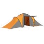 Tienda de campaña 6 personas tela gris y naranja de vidaXL, Tiendas de campaña - Ref: Foro24-93186, Precio: 140,77 €, Descuen...