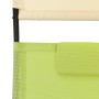 Tumbona doble con toldo textilene verde y crema en Tumbonas | Comprar online en Foru.es