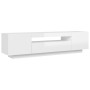 Mueble de TV con luces LED blanco brillante 160x35x40 cm de vidaXL, Muebles TV - Ref: Foro24-804433, Precio: 156,84 €, Descue...