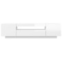 Mueble de TV con luces LED blanco brillante 160x35x40 cm de vidaXL, Muebles TV - Ref: Foro24-804433, Precio: 156,84 €, Descue...