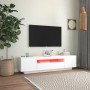 Mueble para TV con luces LED blanco 160x35x40 cm de vidaXL, Muebles TV - Ref: Foro24-804427, Precio: 98,84 €, Descuento: %