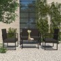 Juego de jardín con cojines 4 piezas ratán sintético negro de vidaXL, Sofás de exterior - Ref: Foro24-319199, Precio: 222,69 ...