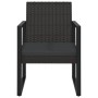 Juego de jardín con cojines 4 piezas ratán sintético negro de vidaXL, Sofás de exterior - Ref: Foro24-319199, Precio: 222,69 ...