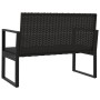 Juego de jardín con cojines 4 piezas ratán sintético negro de vidaXL, Sofás de exterior - Ref: Foro24-319199, Precio: 222,69 ...