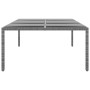 Mesa jardín vidrio templado ratán sintético gris 200x150x75 cm en Mesas de jardín | Comprar online en Foru.es