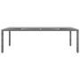 Mesa jardín vidrio templado ratán sintético gris 250x100x75 cm en Mesas de jardín | Comprar online en Foru.es
