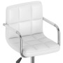 Silla de oficina giratoria de cuero sintético blanco de vidaXL, Sillas de oficina - Ref: Foro24-334749, Precio: 100,13 €, Des...