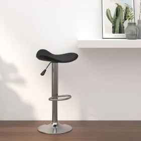Küchenhocker aus verchromtem Stahl und schwarzem Kunstleder von vidaXL, Küchenhocker - Ref: Foro24-335080, Preis: 66,11 €, Ra...
