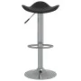 Taburete de cocina de acero cromado y cuero artificial negro de vidaXL, Taburetes de cocina - Ref: Foro24-335080, Precio: 66,...