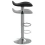 Taburete de cocina de acero cromado y cuero artificial negro de vidaXL, Taburetes de cocina - Ref: Foro24-335080, Precio: 66,...