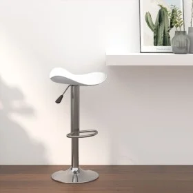 Kitchen stool made of chrome-plated steel and white faux leather by vidaXL, Kitchen stools - Ref: Foro24-335079, Price: 68,07...
