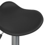 Taburete de cocina 2 uds acero cromado cuero artificial negro de vidaXL, Taburetes de cocina - Ref: Foro24-335090, Precio: 98...