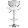 Taburete de cocina cuero sintético blanco de vidaXL, Taburetes de cocina - Ref: Foro24-335129, Precio: 85,50 €, Descuento: %