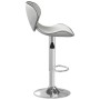 Taburete de cocina cuero sintético blanco de vidaXL, Taburetes de cocina - Ref: Foro24-335129, Precio: 85,50 €, Descuento: %
