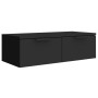Armario de pared madera de ingeniería negro 68x30x20 cm de vidaXL, Estantes y estanterías - Ref: Foro24-811395, Precio: 69,39...
