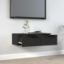 Armario de pared madera de ingeniería negro 68x30x20 cm de vidaXL, Estantes y estanterías - Ref: Foro24-811395, Precio: 69,39...