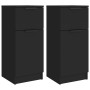 Aparador de madera contrachapada negro 30x30x70 cm de vidaXL, Aparadores - Ref: Foro24-811118, Precio: 112,51 €, Descuento: %