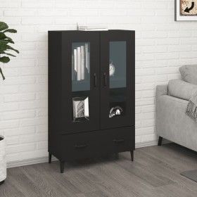 Aparador de madera de ingeniería negro 70x31x115 cm de vidaXL, Aparadores - Ref: Foro24-812556, Precio: 87,30 €, Descuento: %