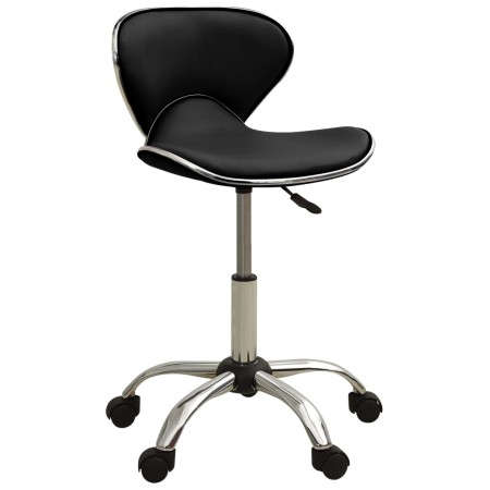Silla de oficina de cuero sintético negra de vidaXL, Sillas de oficina - Ref: Foro24-3088626, Precio: 84,20 €, Descuento: %