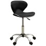 Silla de oficina de cuero sintético negra de vidaXL, Sillas de oficina - Ref: Foro24-3088626, Precio: 84,20 €, Descuento: %
