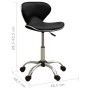 Silla de oficina de cuero sintético negra de vidaXL, Sillas de oficina - Ref: Foro24-3088626, Precio: 84,20 €, Descuento: %