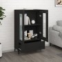 Aparador de madera de ingeniería negro 70x31x115 cm de vidaXL, Aparadores - Ref: Foro24-812556, Precio: 87,30 €, Descuento: %