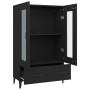 Aparador de madera de ingeniería negro 70x31x115 cm de vidaXL, Aparadores - Ref: Foro24-812556, Precio: 87,30 €, Descuento: %