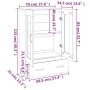 Aparador de madera de ingeniería negro 70x31x115 cm de vidaXL, Aparadores - Ref: Foro24-812556, Precio: 87,30 €, Descuento: %