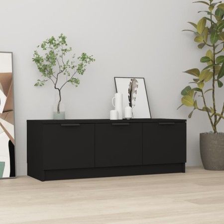 Mueble de TV madera contrachapada negro 102x35x36,5 cm de vidaXL, Muebles TV - Ref: Foro24-811359, Precio: 81,15 €, Descuento: %