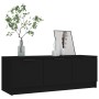 Mueble de TV madera contrachapada negro 102x35x36,5 cm de vidaXL, Muebles TV - Ref: Foro24-811359, Precio: 81,15 €, Descuento: %