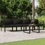Set muebles de jardín 5 pzas y cojines aluminio gris antracita en Conjuntos de jardín | Comprar online en Foru.es