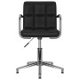 Silla de comedor giratoria cuero sintético negro de vidaXL, Sillas de comedor - Ref: Foro24-3088093, Precio: 100,94 €, Descue...