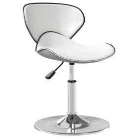 Silla de comedor de cuero sintético blanco de vidaXL, Sillas de comedor - Ref: Foro24-3088595, Precio: 80,30 €, Descuento: %