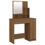 Tocador con LED roble marrón 86,5x35x136 cm de vidaXL, Tocadores para dormitorios - Ref: Foro24-820486, Precio: 98,77 €, Desc...