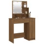 Tocador con LED roble marrón 86,5x35x136 cm de vidaXL, Tocadores para dormitorios - Ref: Foro24-820486, Precio: 98,77 €, Desc...