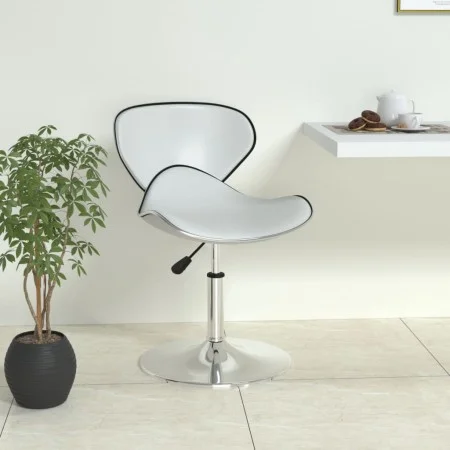 White synthetic leather kitchen stool by vidaXL, Kitchen stools - Ref: Foro24-335109, Price: 80,30 €, Discount: %