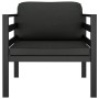 Set muebles de jardín 7 pzas y cojines aluminio gris antracita en Conjuntos de jardín | Comprar online en Foru.es