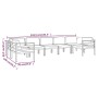 Set muebles de jardín 7 pzas y cojines aluminio gris antracita en Conjuntos de jardín | Comprar online en Foru.es