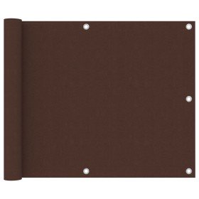 Toldo para balcón de tela oxford marrón 75x400 cm en Sombrillas | Comprar online en Foru.es