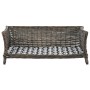 Cesta para perros con cojín sauce natural gris 90x54x35 cm de vidaXL, Camas para perros - Ref: Foro24-170776, Precio: 121,88 ...