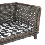 Cesta para perros con cojín sauce natural gris 90x54x35 cm de vidaXL, Camas para perros - Ref: Foro24-170776, Precio: 121,88 ...